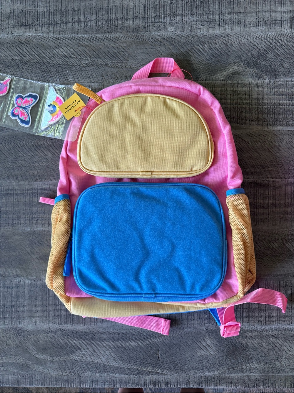 Cat & Jack backpack with adjustable patches